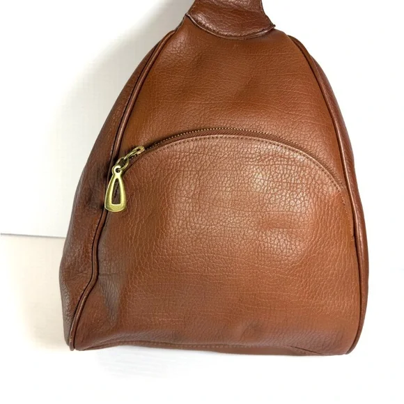 Fossil Unisex Brown Leather Bag NWT - Picture 3 of 8